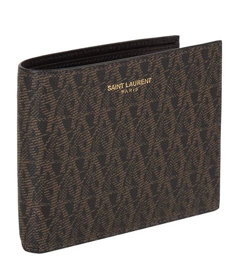 brown ysl wallet mens|yves saint laurent men's wallets.